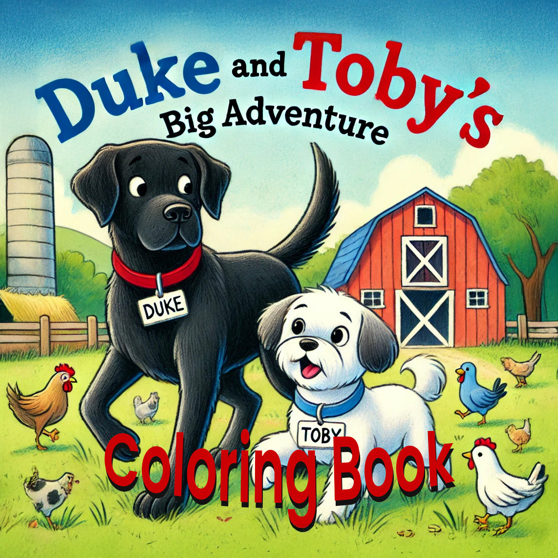 Duke and Toby's Big Adventure Coloring Book