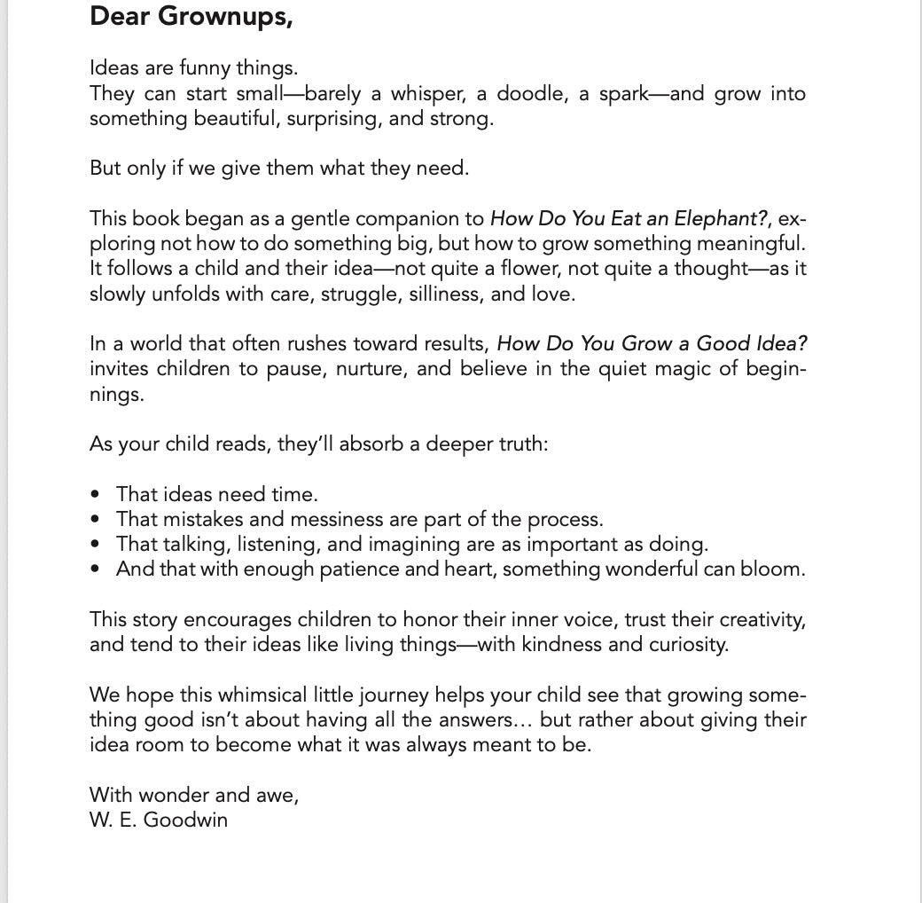 How Do You Grow An Idea?