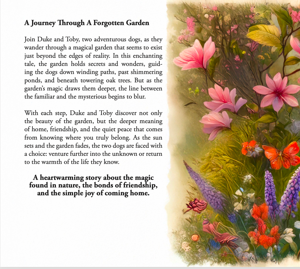 Duke and Toby and the Forgotten Garden