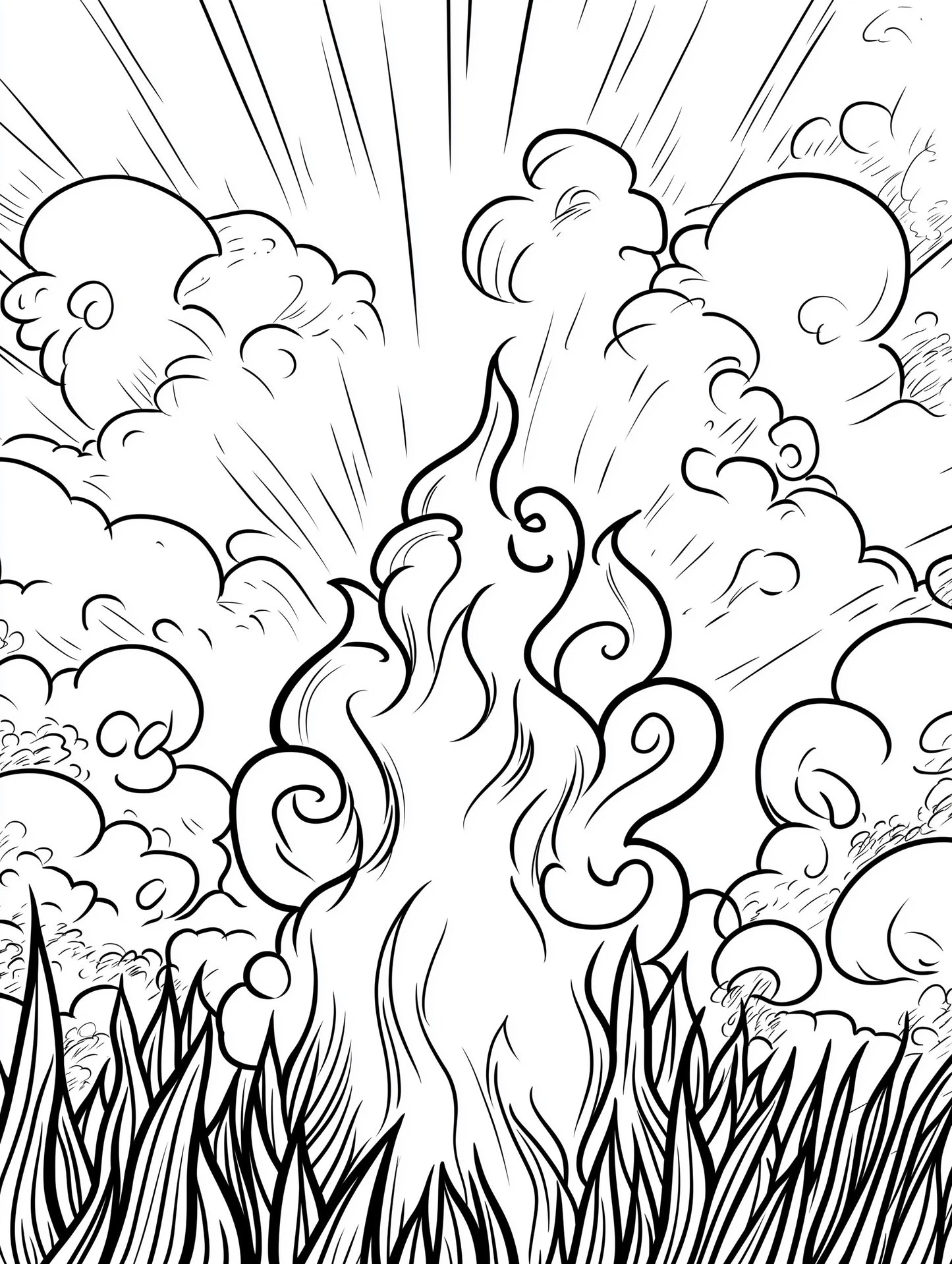 Red Sky at Night  Coloring Book