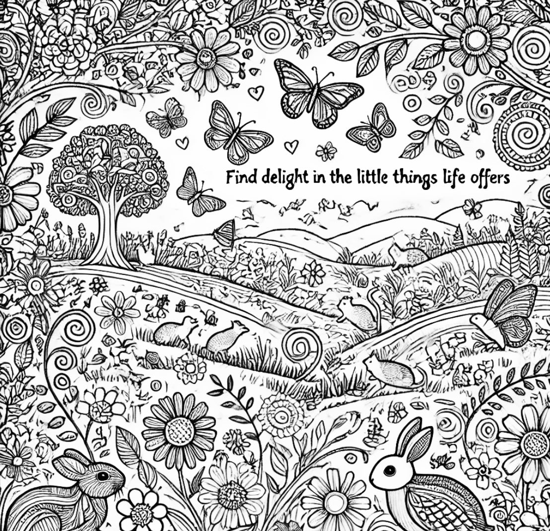 Joy:  A Wellness Coloring Book