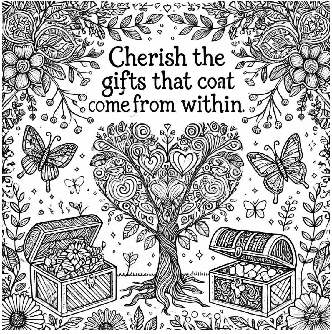 Joy:  A Wellness Coloring Book