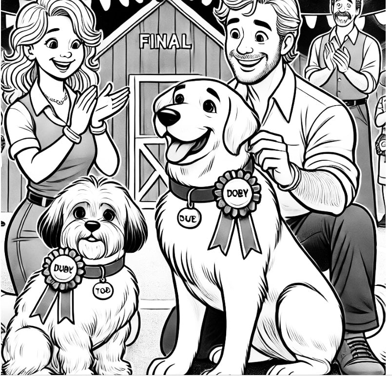 Duke and Toby's Barnyard Talent Show Coloring Book