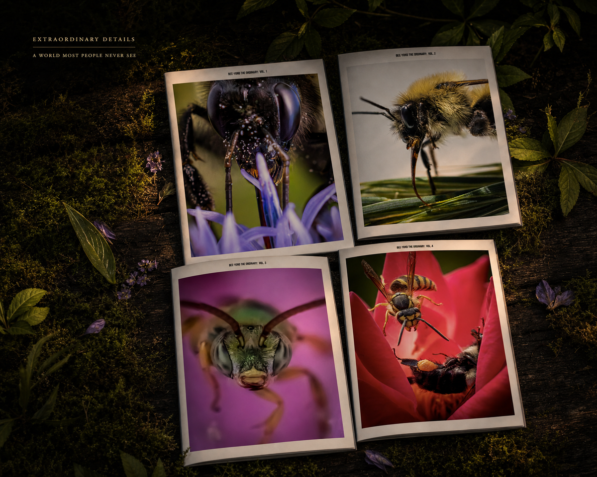 Bee-Yond the Ordinary Complete 4-Book Collection | Bee & Pollinator Macro Photography Books