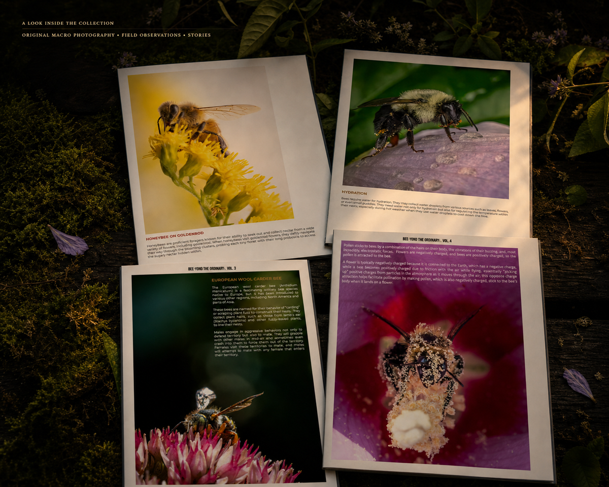 Bee-Yond the Ordinary Complete 4-Book Collection | Bee & Pollinator Macro Photography Books