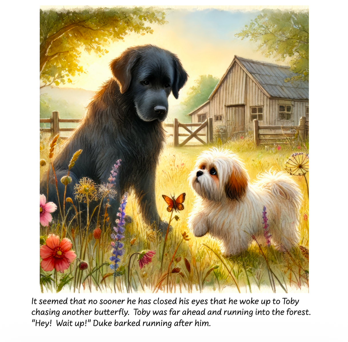 Duke and Toby and the Forgotten Garden