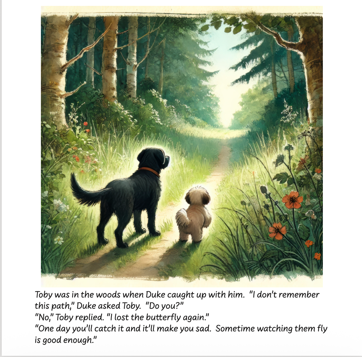 Duke and Toby and the Forgotten Garden