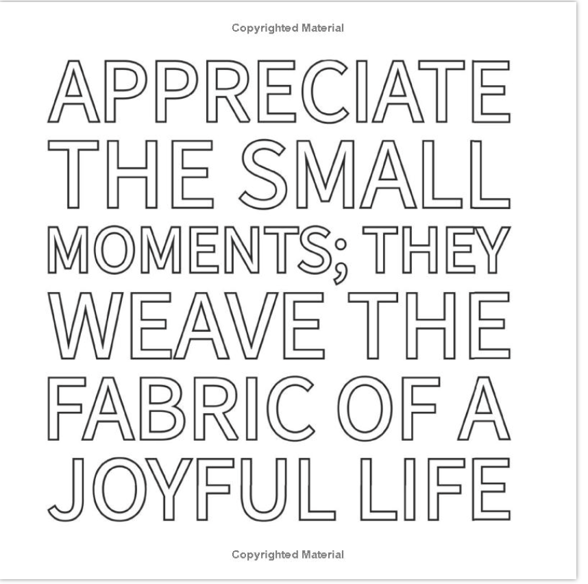 Gratitude:  A Coloring Book