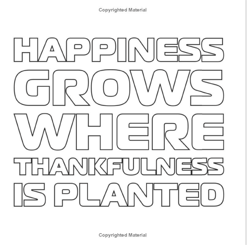 Gratitude:  A Coloring Book