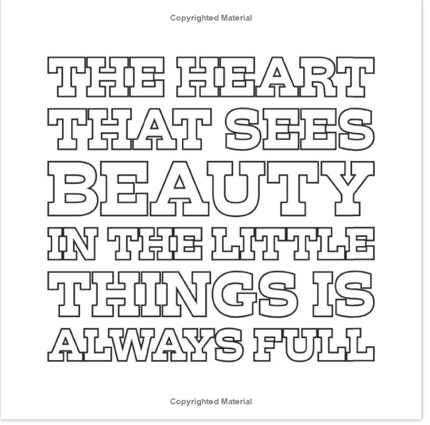 Gratitude:  A Coloring Book