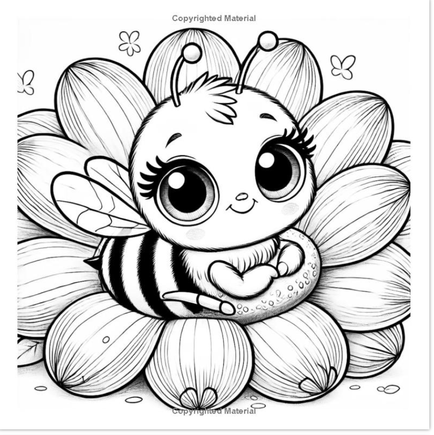 Honey the Bee:  Making Friends - Coloring Book