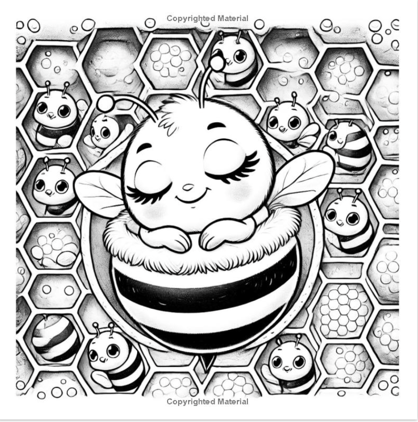Honey the Bee:  Making Friends - Coloring Book