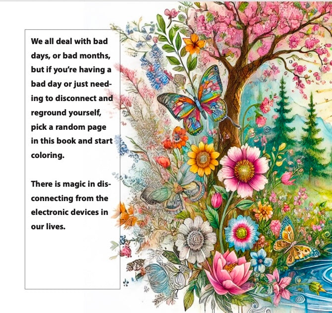 Joy:  A Wellness Coloring Book