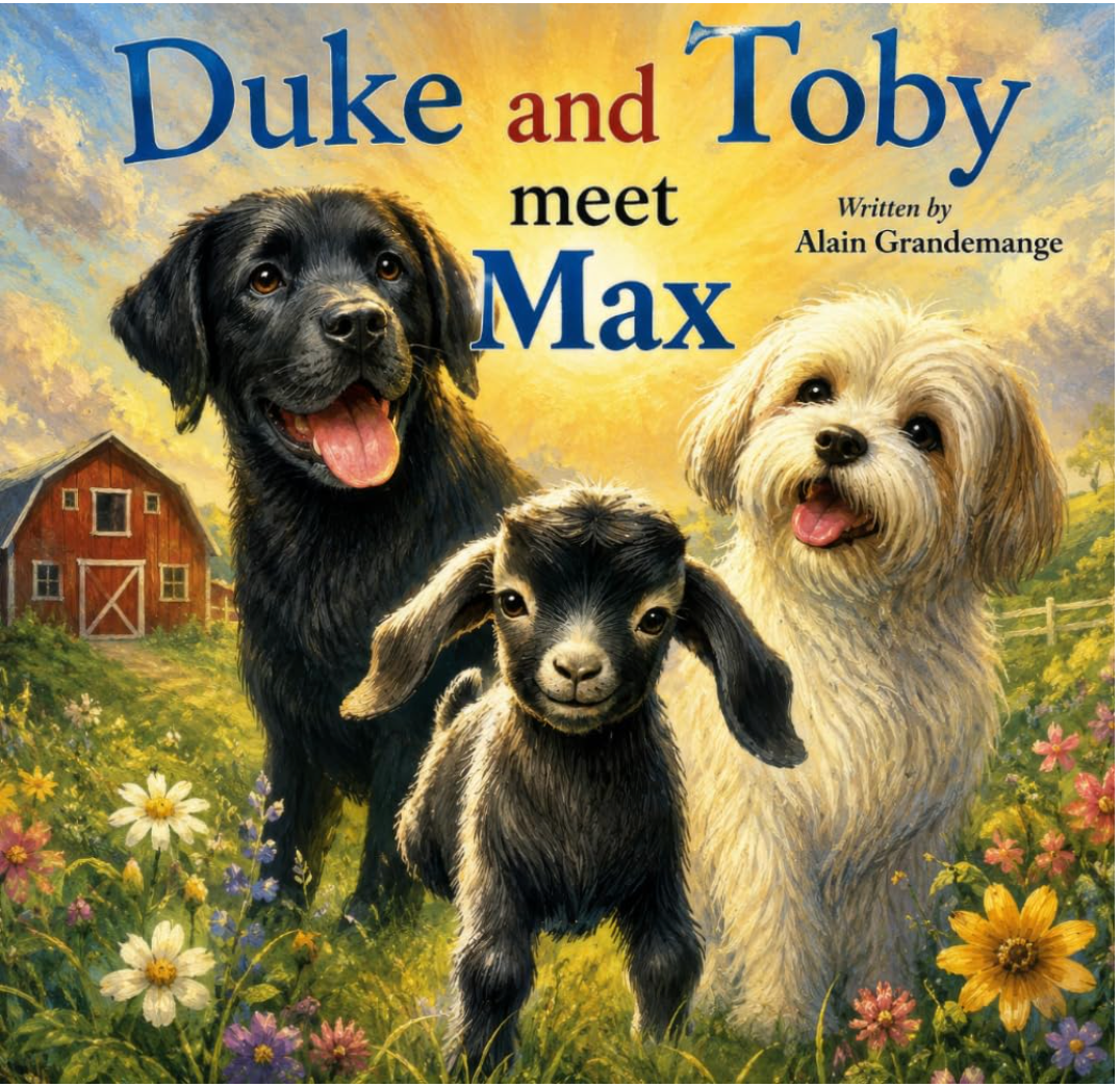 Duke and Toby meet Max